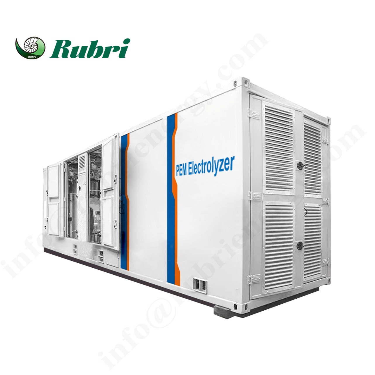 200Nm3/h 1000KW 청정 전력 녹색 수소 에너지 PEM 전기 분해 시스템